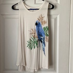 Apt 9 Bird Sequin Tank Size Women’s Medium